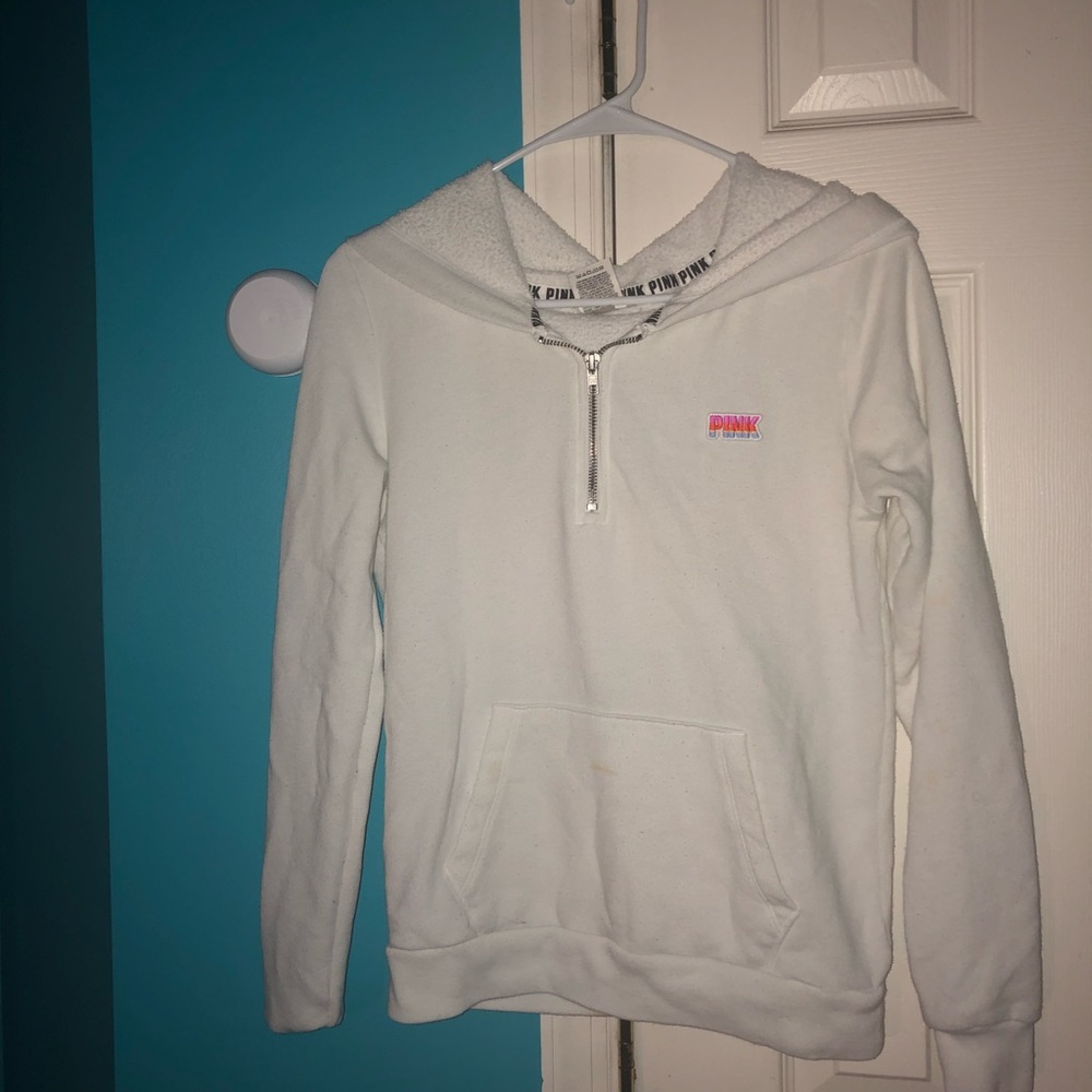 pink hoodie